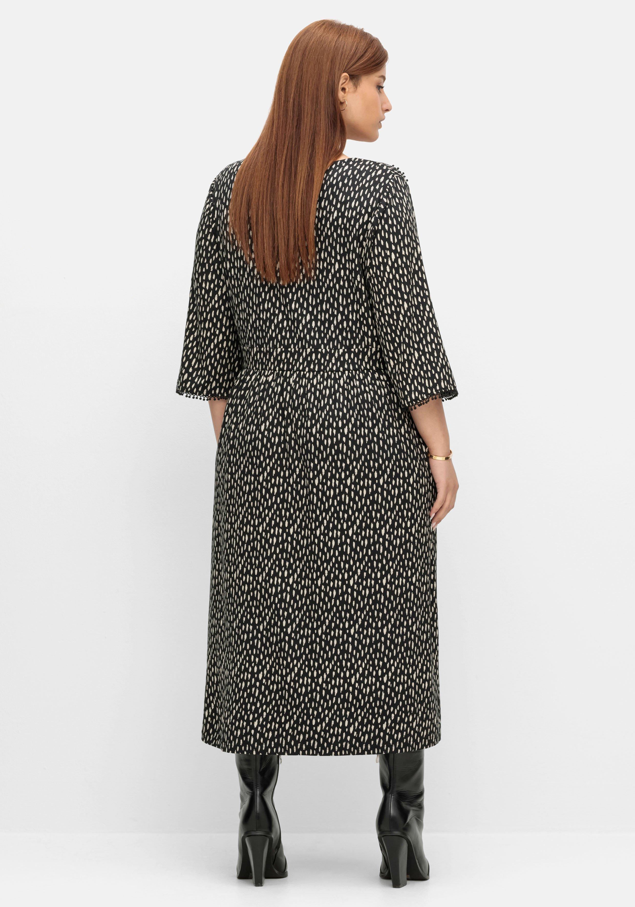 Jerseykleid in Petite Passform, mit Allovermuster