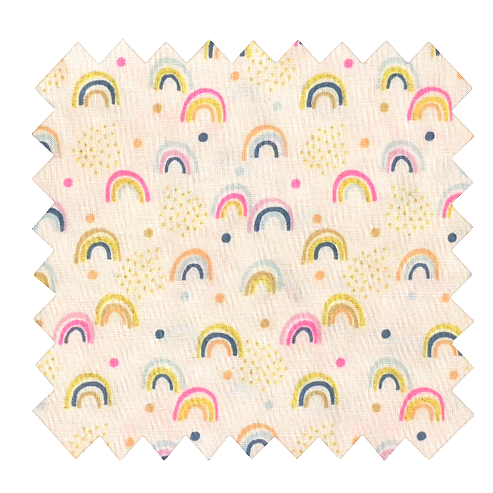 Tissu Coton Au Mètre Arc En Ciel