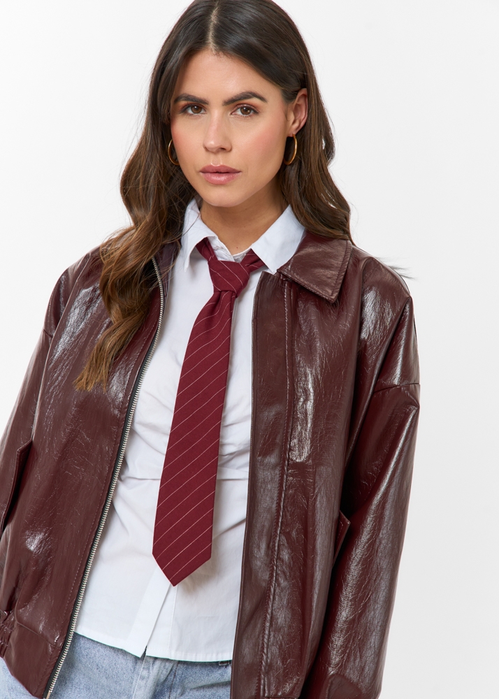Nikkie stropdas burgundy