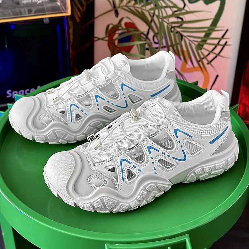 Tanzanite - Cutout Platform Sneakers
