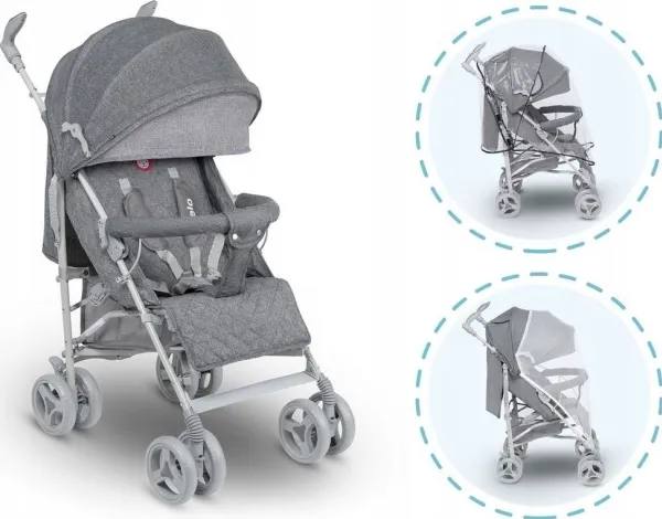 Lionelo Strollers - Lo-Irma Grey/Dark Grey