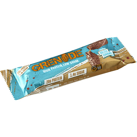 Proteinbar m. chokolade og saltkaramelsmag