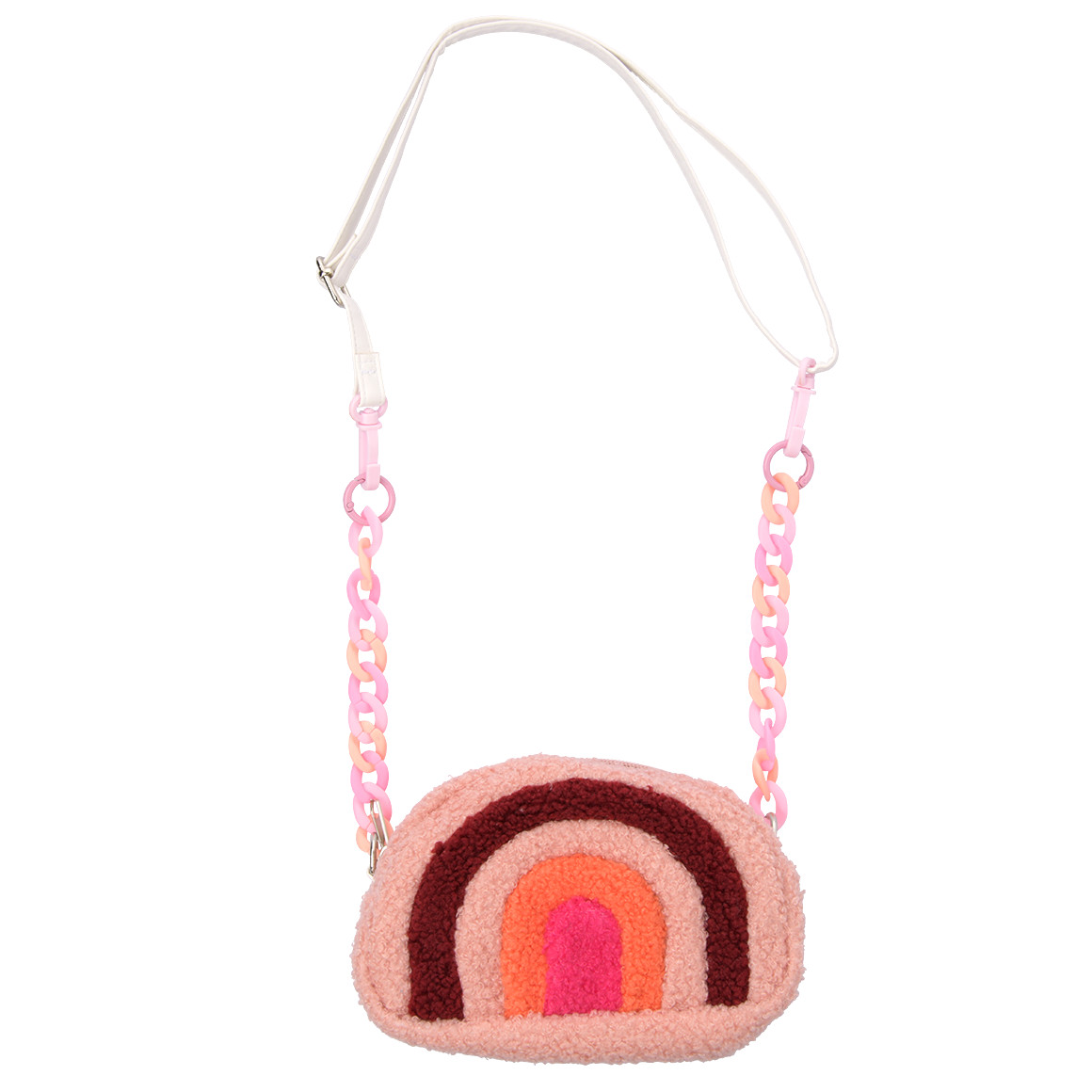 Topolino Mädchen Umhängetasche im Regenbogen-Look rosa