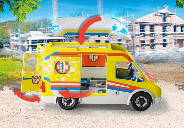 Playmobil® Konstruktions-Spielset »Rettungswagen mit Licht und Sound (71202), My City Life« mit Licht und Soundmodul