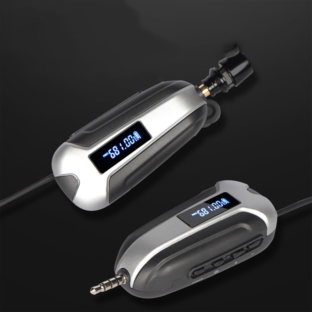 Kabelloses Lavalier Mikrofon mit Transmitter und Receiver mit 3.5mm Klinke Anschluss für Livestreams und Interviews