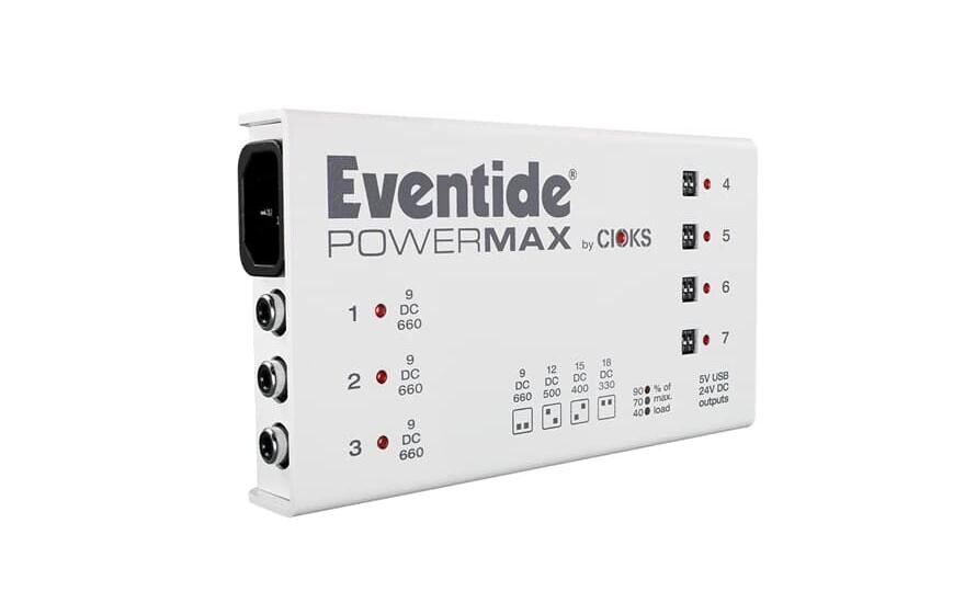 Netzteil PowerMAX V2<br>Multinetzteil für Effektgeräte mit sieben isolierten Anschlüssen und USB Buchse