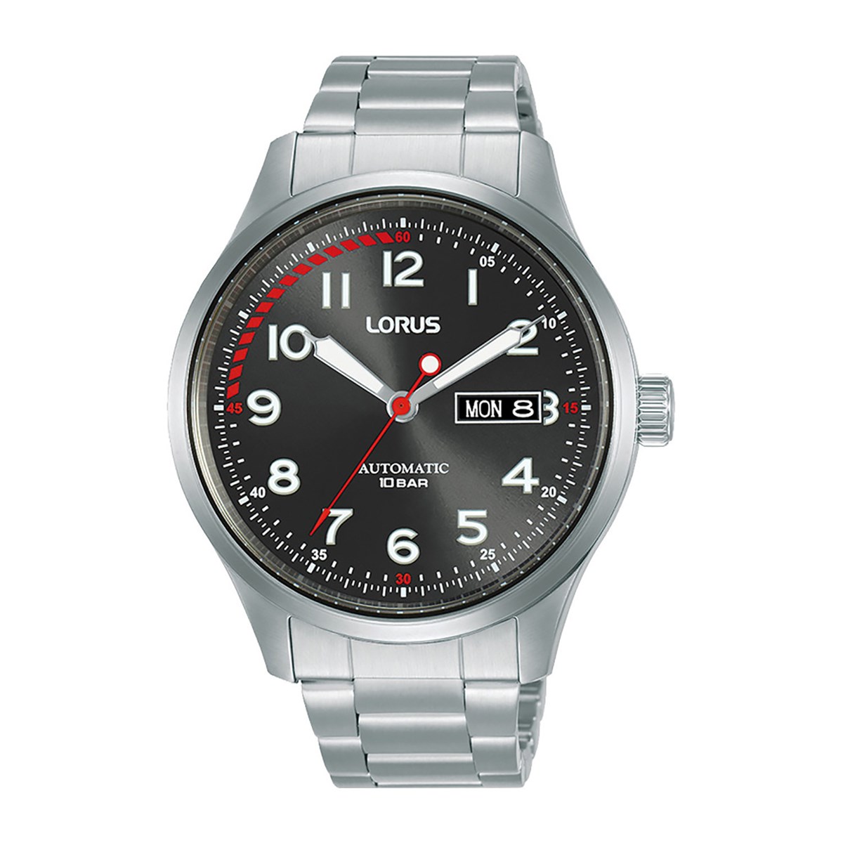 Montre Lorus grise et rouge