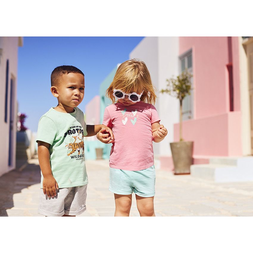 T-shirt manches courtes avec print fantaisie pour bébé garçon - Vert