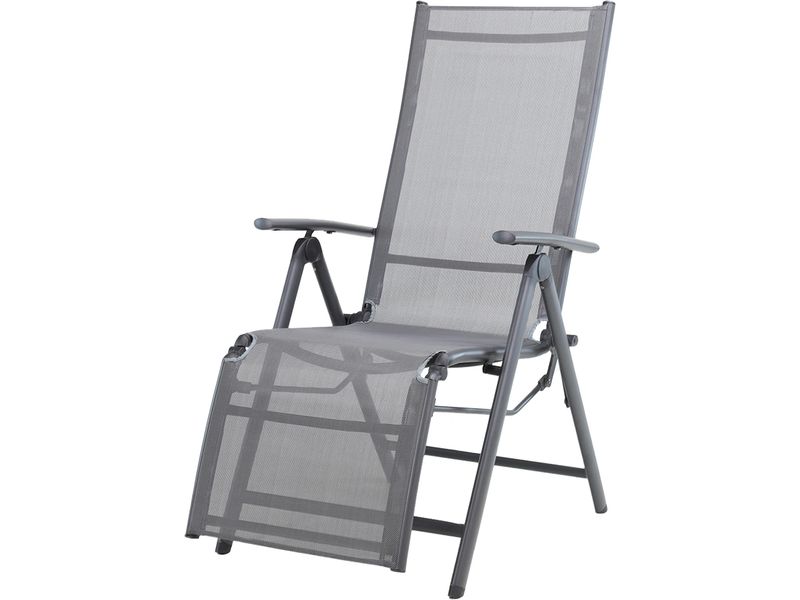 Contini Relaxstuhl Anthracite Relaxliegestuhl für den Aussenbereich