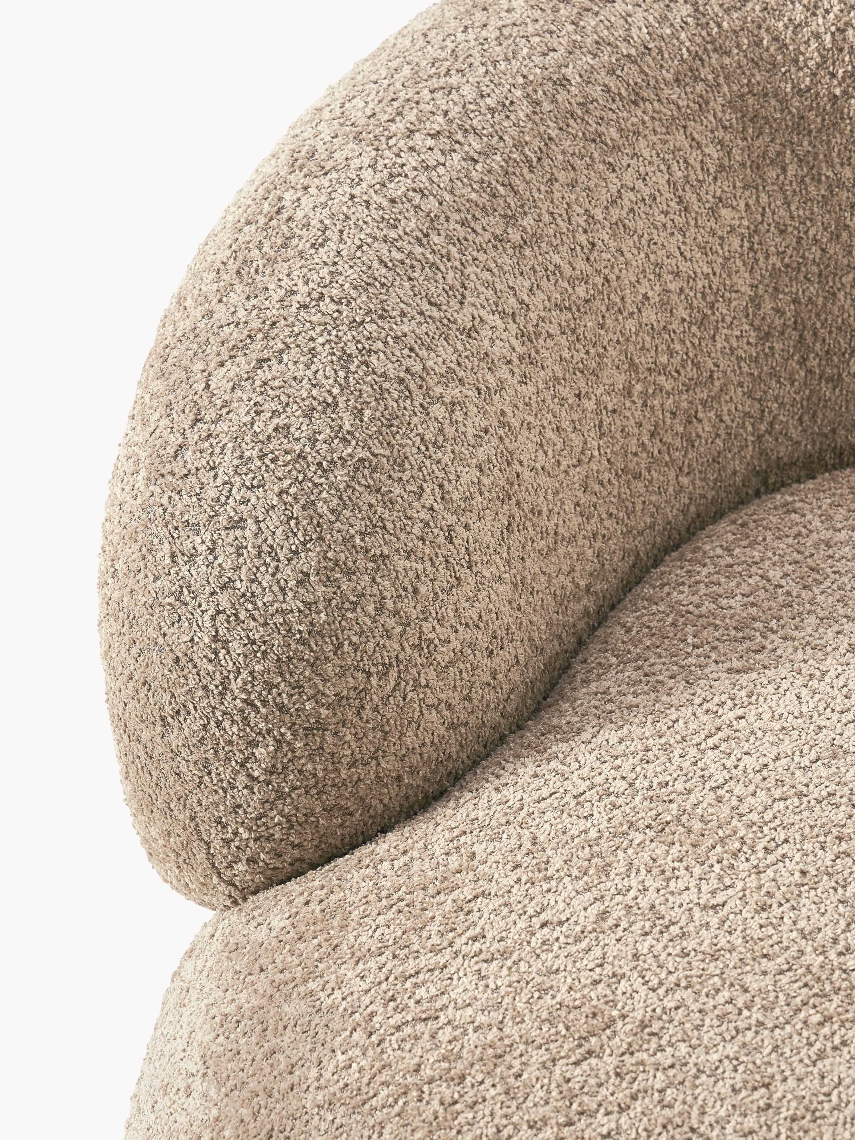 Loungefauteuil Alba van teddy bouclé