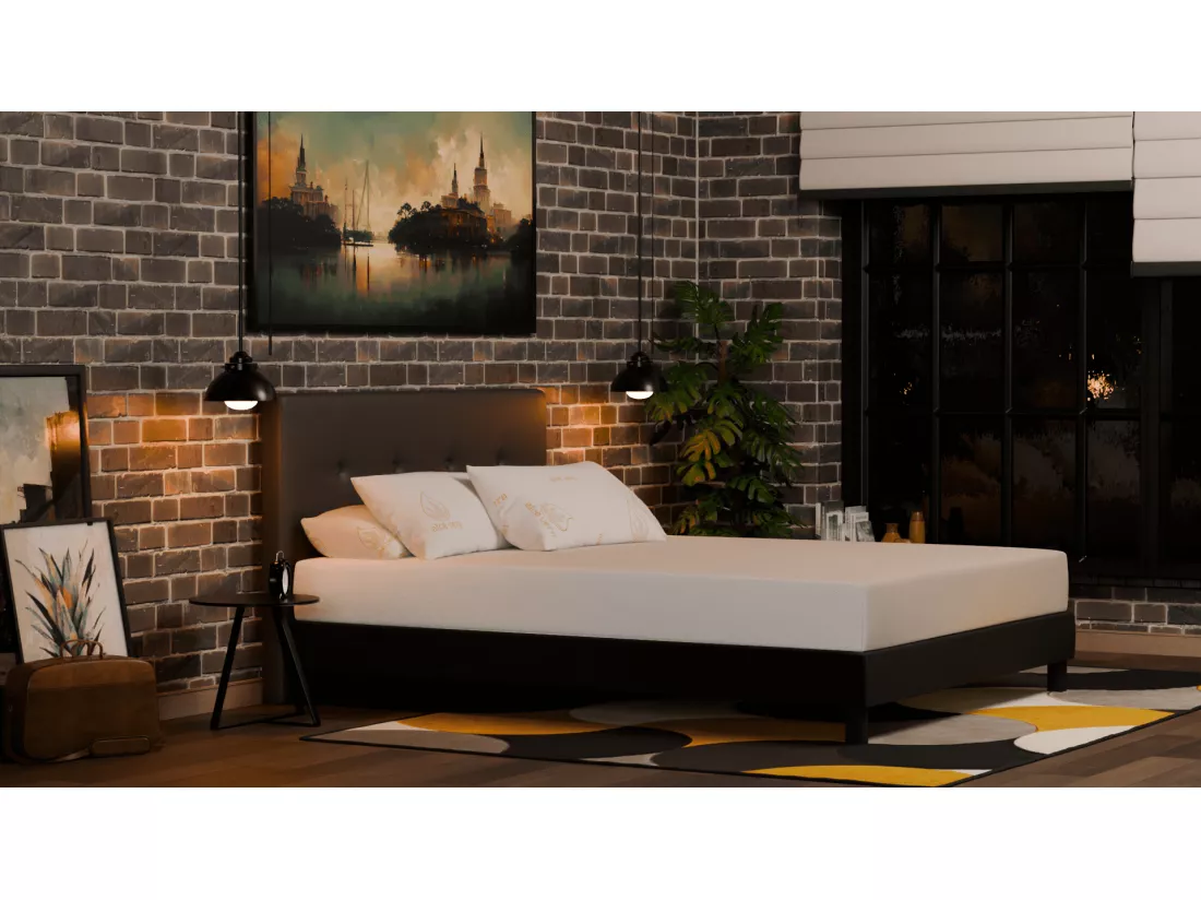 Matelas 90x190 Essence - Mémoire de Forme Haute Qualité - Mal de Dos - Confortable - Solide - Douce Lune