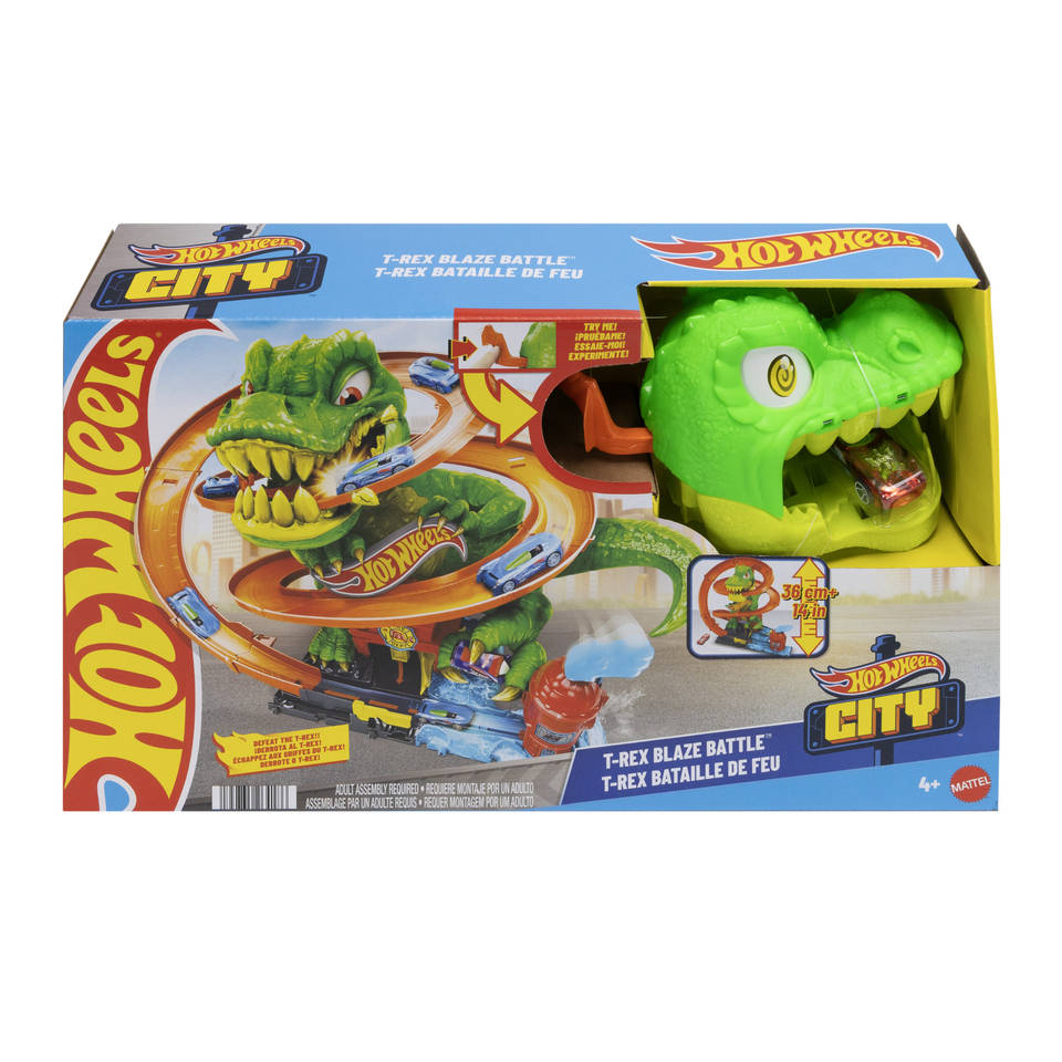 Hot Wheels T-Rex Blaze Battle autobaan