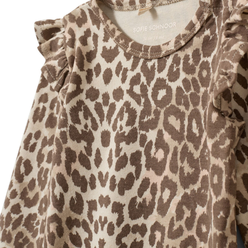 Køb Sofie Schnoor Aop Beige Leopard Dictekb Bodystocking