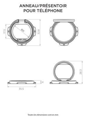 Support Doigt Quad Lock Ring / Stand