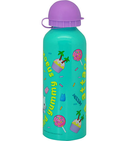 Gabby's Dollhouse Trinkflasche - 500 ml - Aluminium - Türkis/Lil