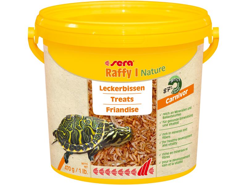 sera Leckerbissen Raffy I Nature, 3800 ml, 470 g Mischfuttermittel für alle Wasserschildkröten