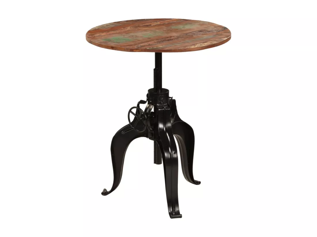 Table de bar Bois de récupération massif 75 x (76-110) cm