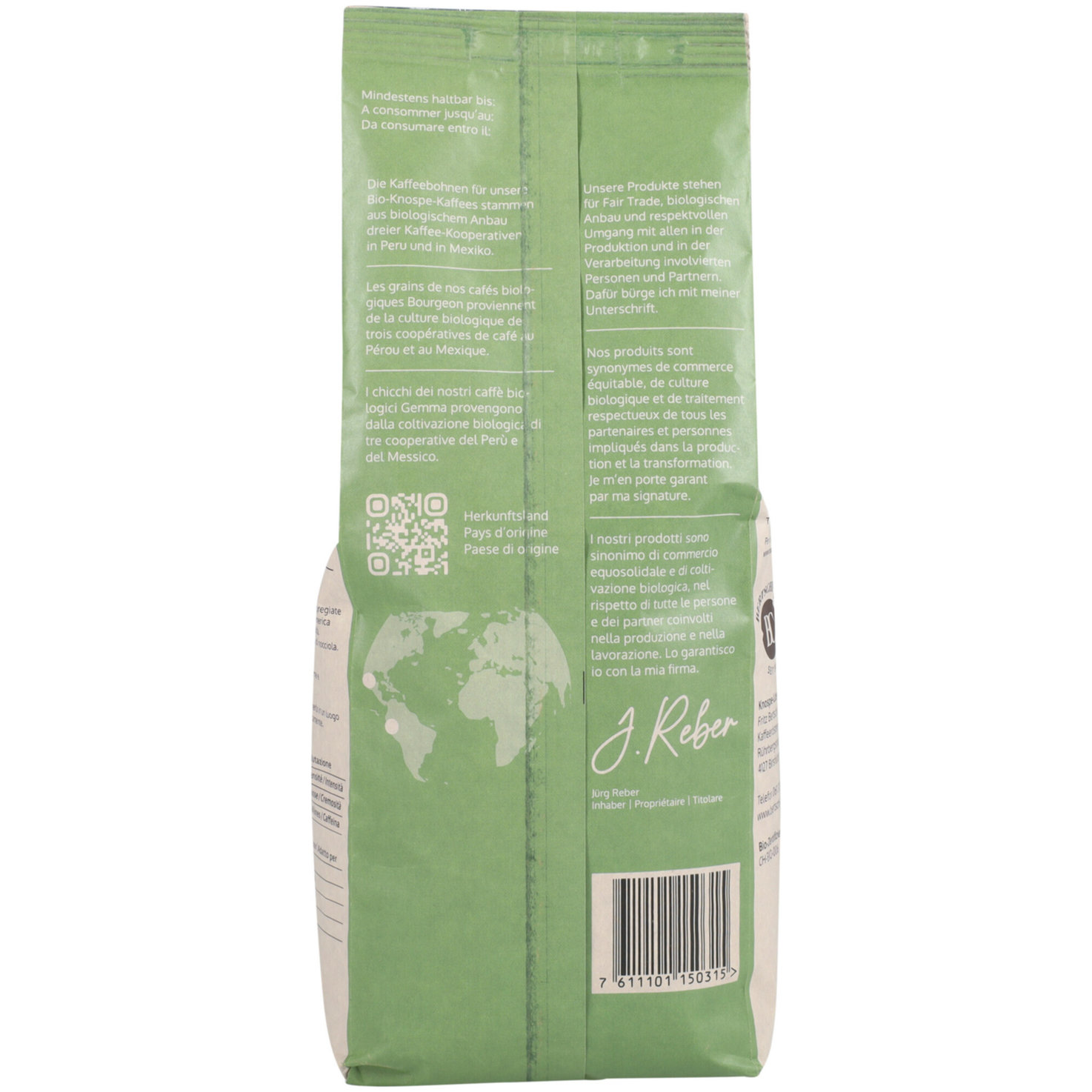 Bertschi Fairtrade Bio Bravo Bohnenkaffee