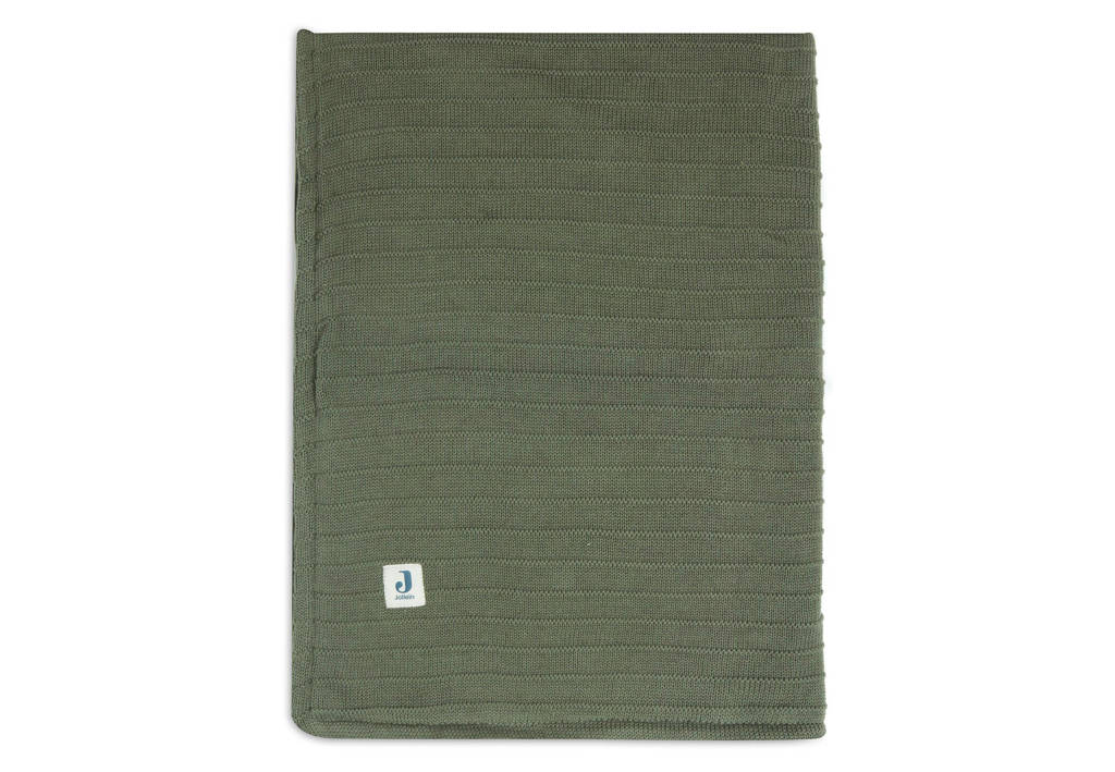 ledikantdeken Velvet Pure Knit Leaf Green