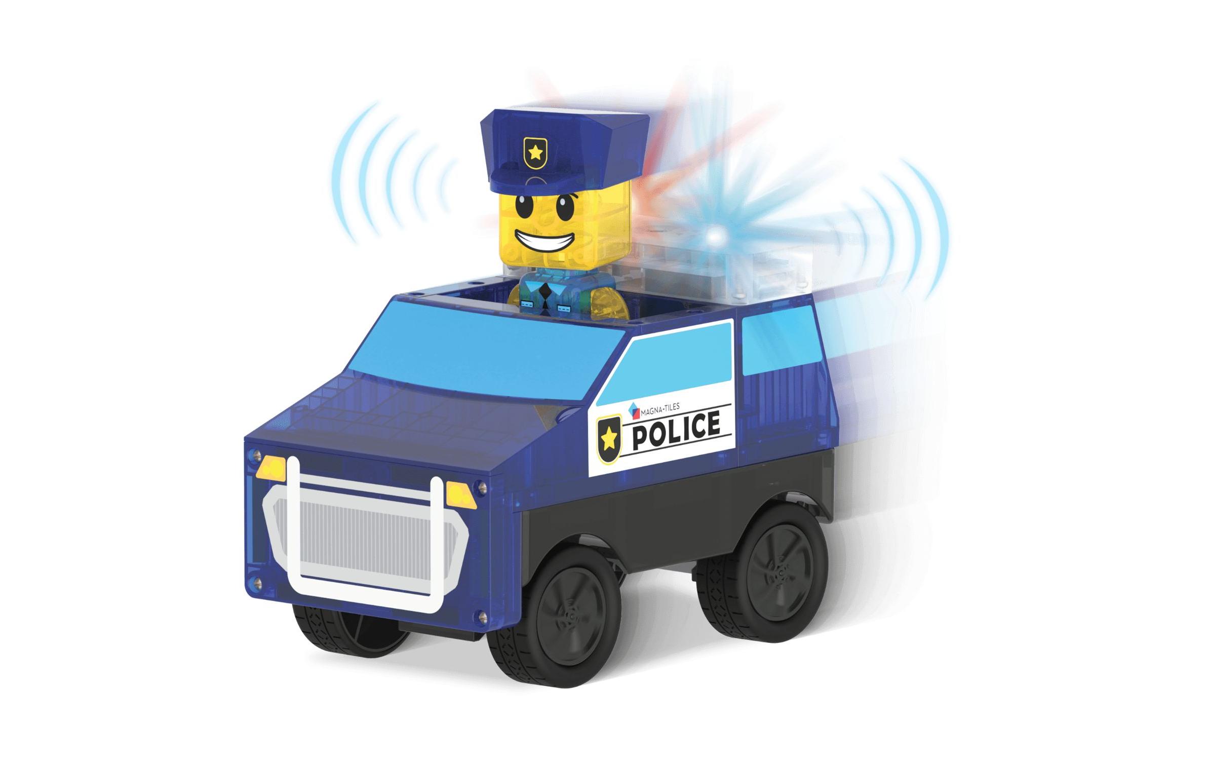 Police Station 35 TeileBau-Set mit 35 magnetischen Teilen