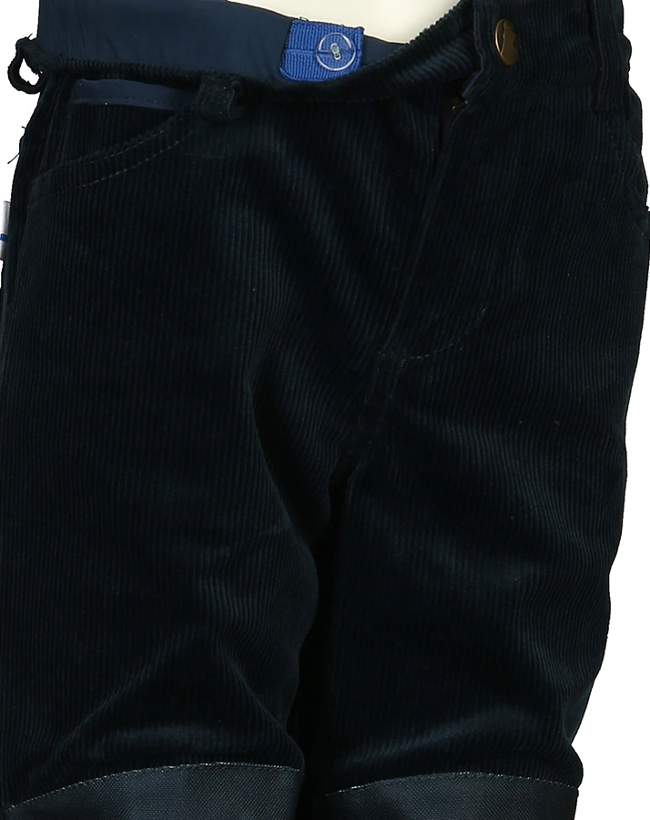 Cord-Hose KUUSI mit Knieverstärkung in navy