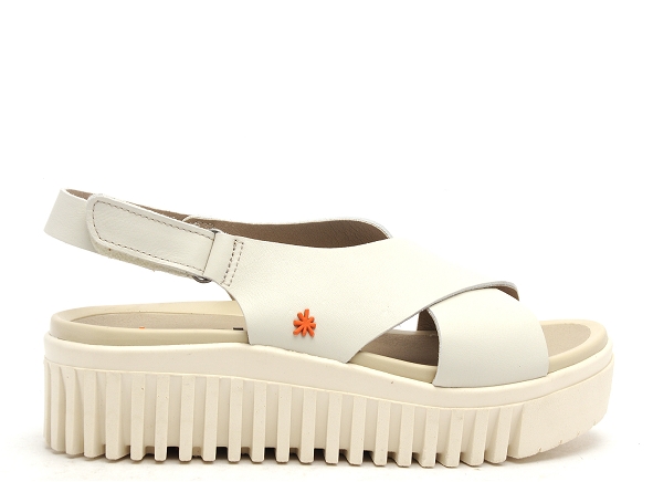 Art nu pieds plats femme brithon 1574 beige