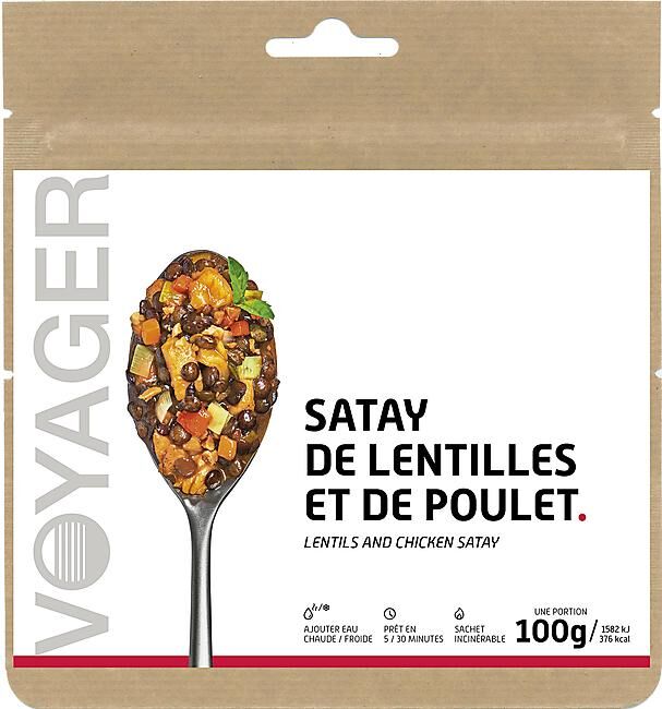 VOYAGER - SATAY DE LENTILLES AU POULET