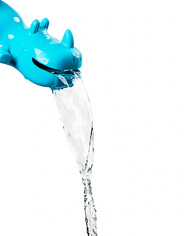 Badewannenspielzeug SCHWIMM-NASHORN MARIUS in blau