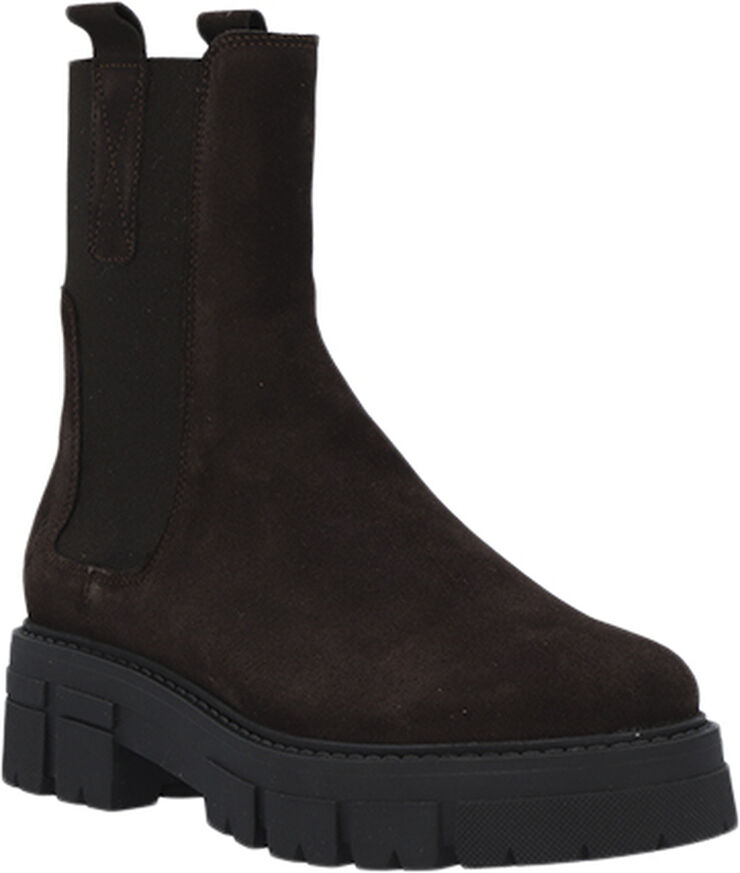 Cashott CASJIDA Chelsea Boot Warm lined Suede Dark brown suede 066