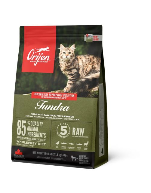 Orijen Whole Prey Tundra Cat Geit&Zwijn - Kattenvoer