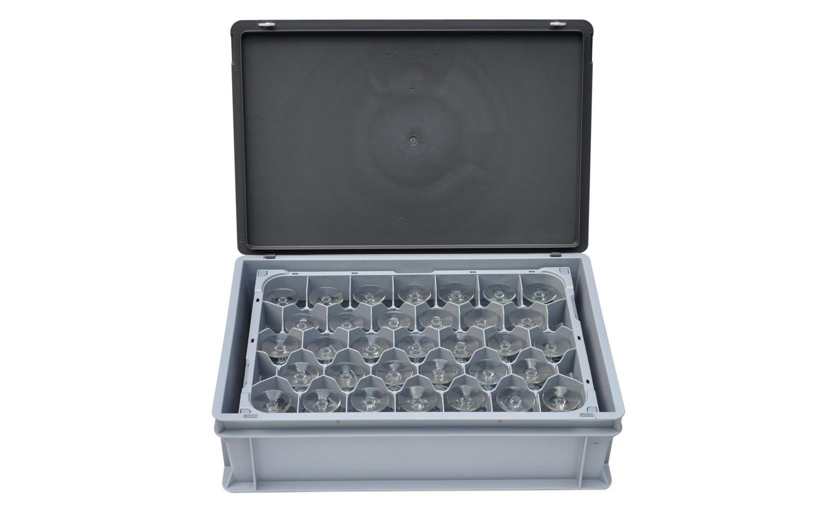Glasmanager Set 33 Fächer Grau zu RAKO 3-201Manager-Set für Glas Ø < 67 mm