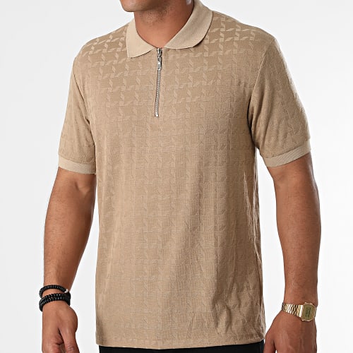 Polo Manches Courtes PL-09 Beige Foncé