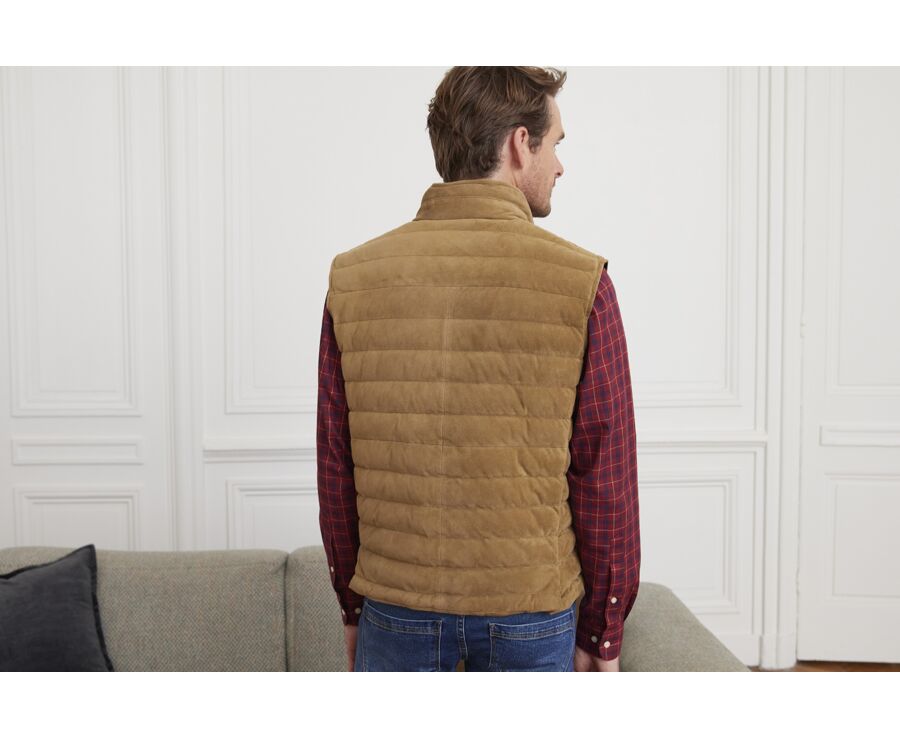 Blouson en cuir sans manches Chamois homme - NIKLAS