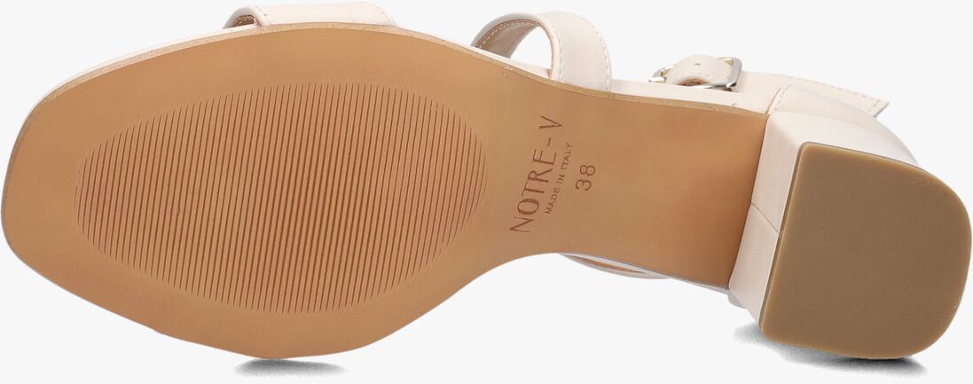 witte notre-v sandalen met hak 16036