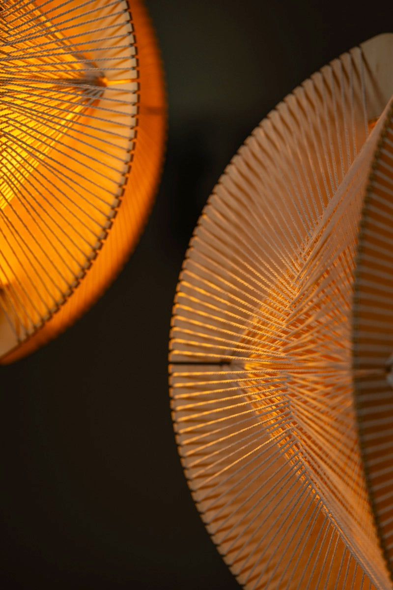 ETH Jessica Hanglamp 1x E27 Max 60W dia. 40cm 2.5m kabel Walnut