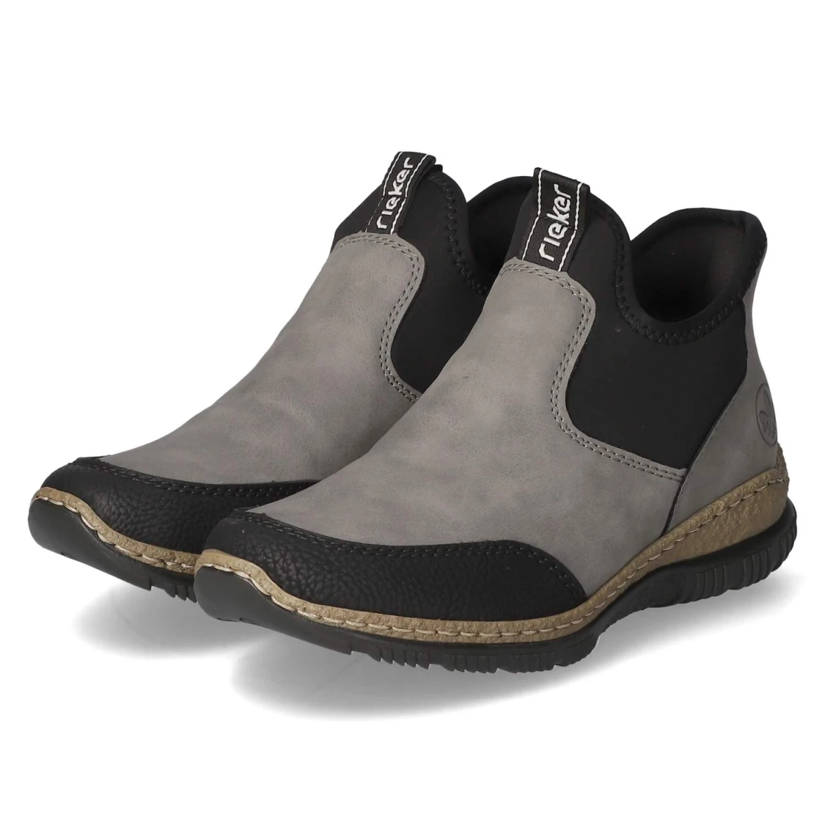 RiekerSlip On Sneaker - grau kombi