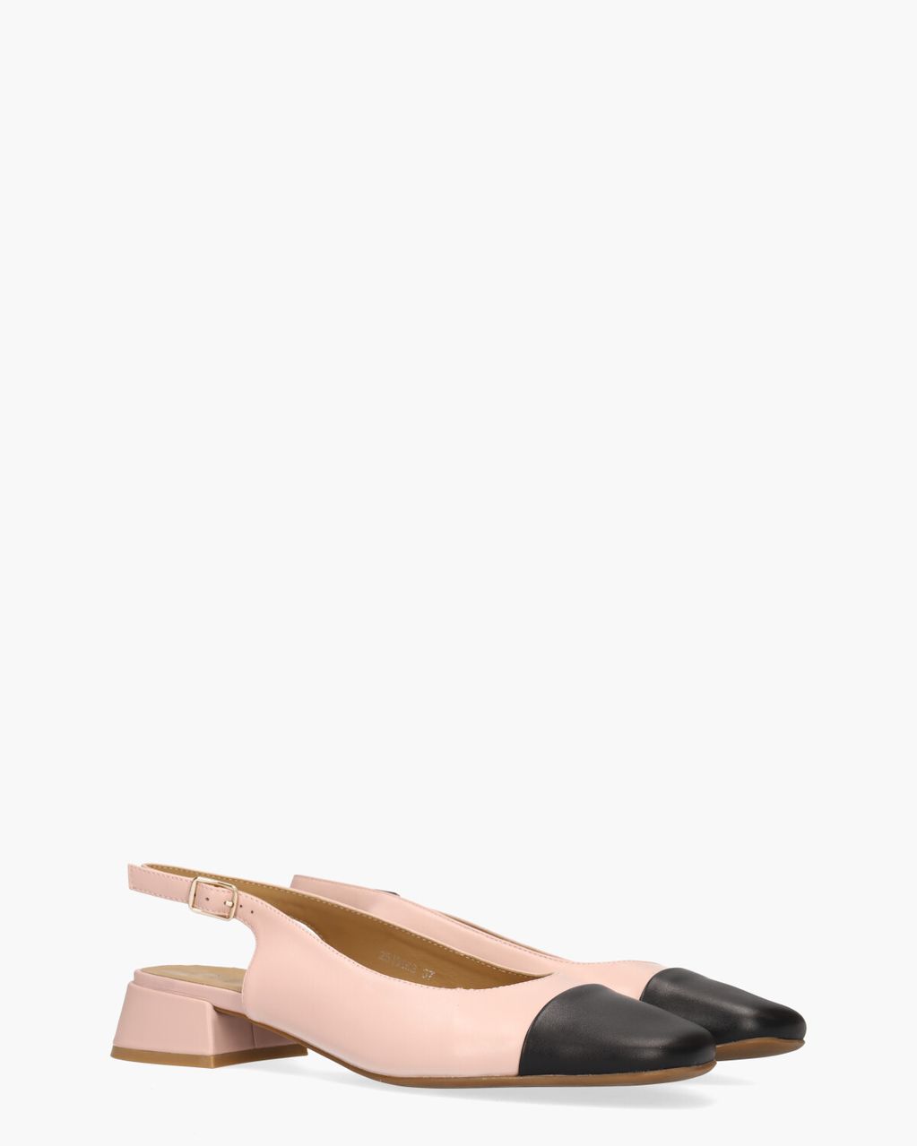 Di Lauro Wendelien Lichtroze/Zwart Dames Slingbackloafers