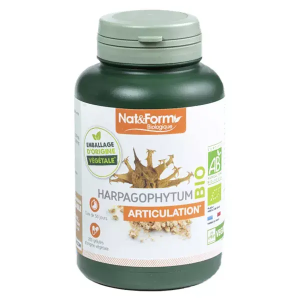 Nat & Form Harpagophytum Orgânico 200 cápsulas