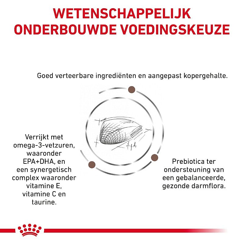 Royal Canin Hond Hepatic Dieetvoeding voor ondersteuning van de leverfunctie van volwassen honden