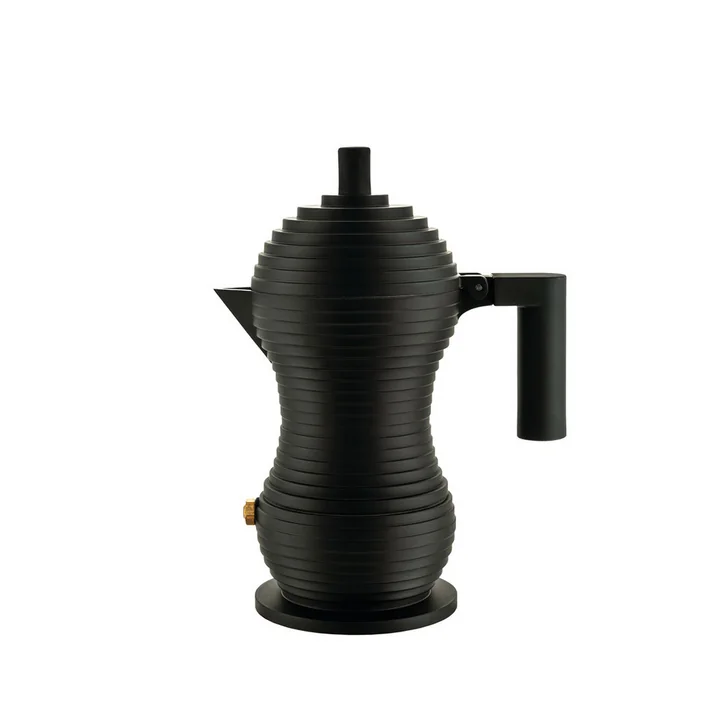 Alessi - Pulcina Espressokocher, 15 cl, schwarz