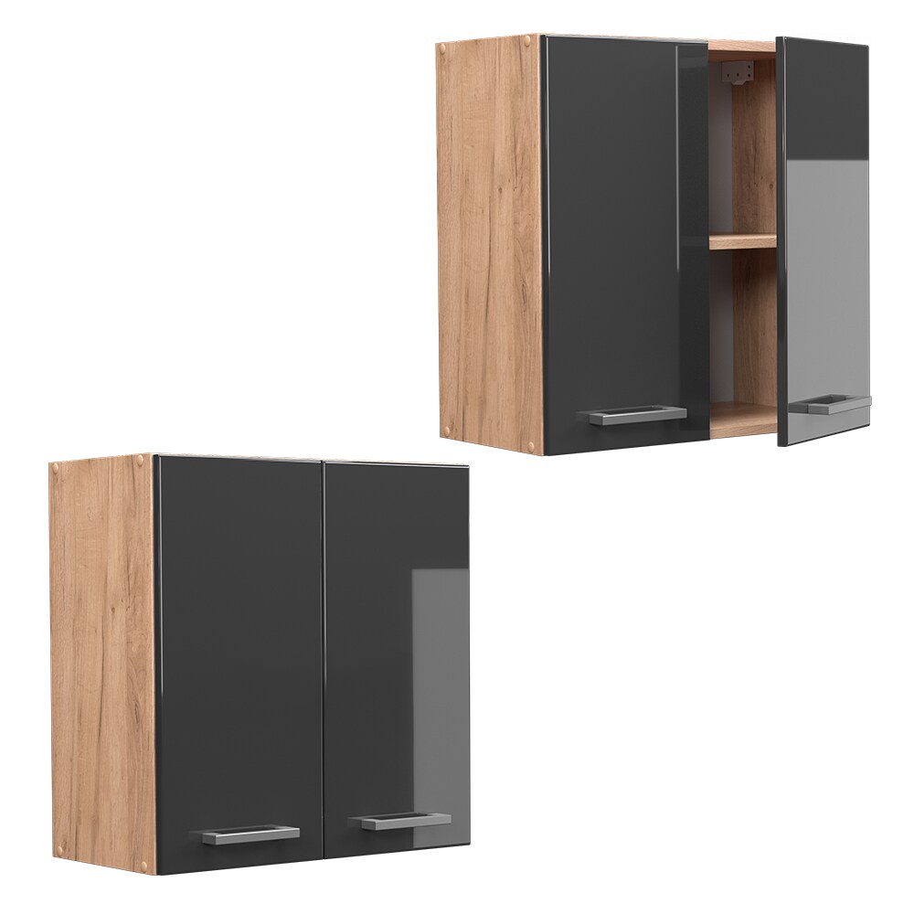 Vicco Hängeschrank Küchenschrank Küchenzeile R-Line 60 cm Goldkraft Anthrazit