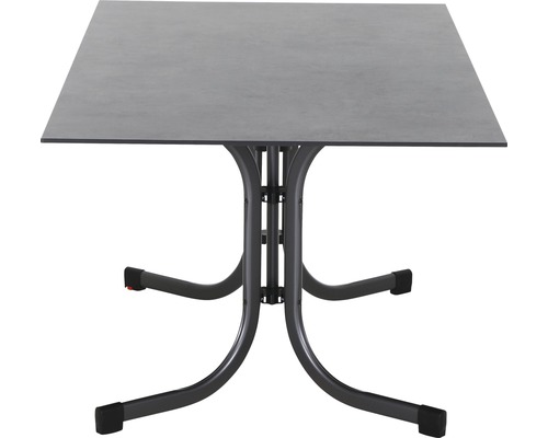 Tuintafel Sola 160x90 cm staalgrijs opvouwbaar