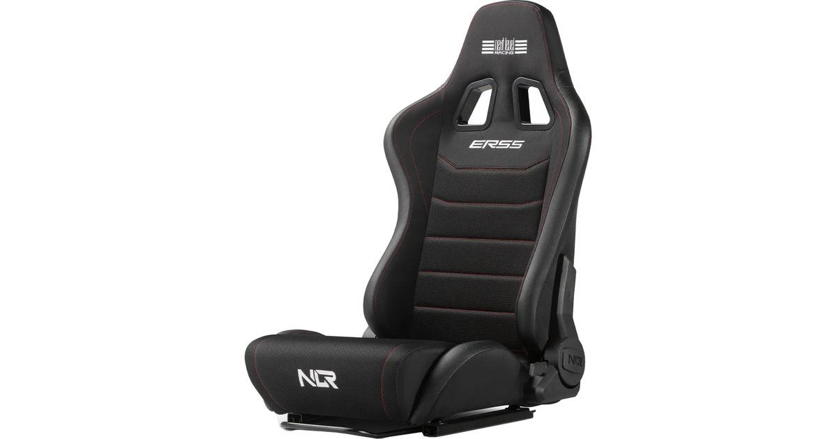 Next Level RacingERS5 Elite Reclining Seat - Fabric & Simaero mesh edition racestoel  (Zwart)