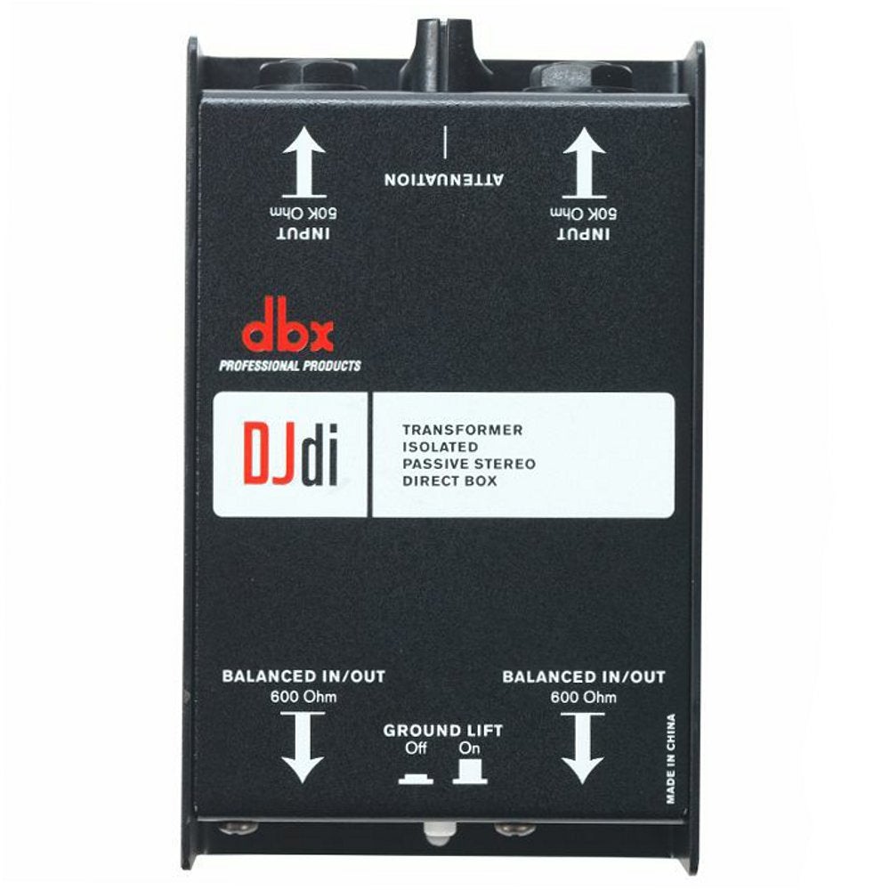DBX DJDI passieve tweekanaals DI box