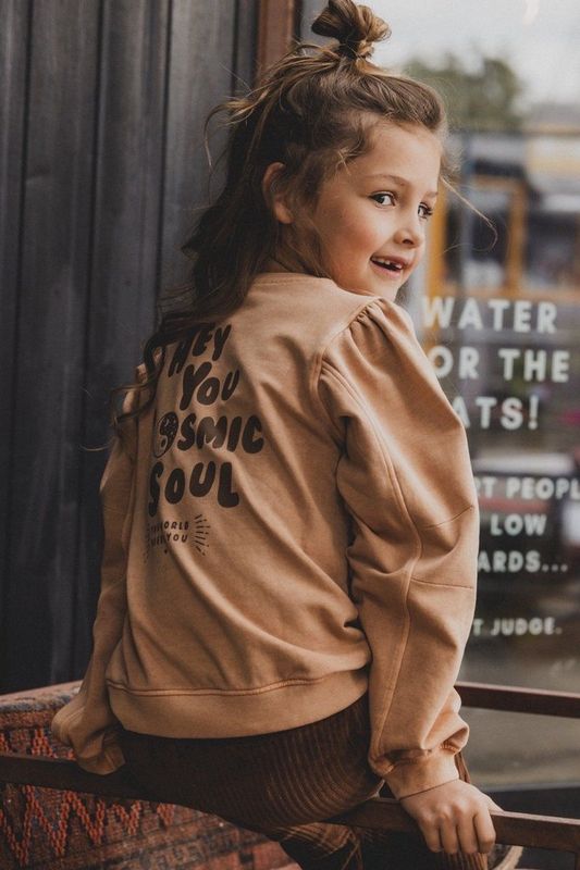 Looxs Revolution 2431-7332 Truien & Vesten Meisjes - Sweater - Hoodie - Vest- Bruin