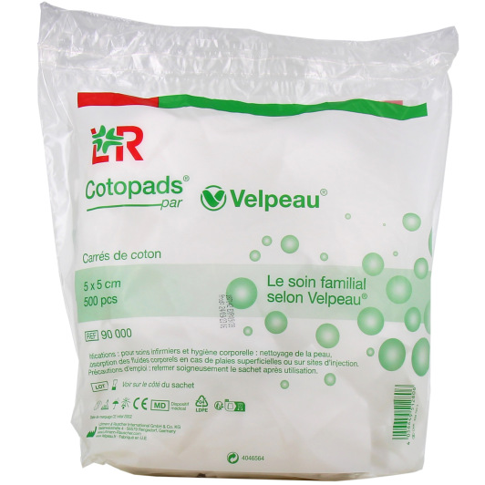 Carrés de coton Cotopads - Sachet de 500 unités