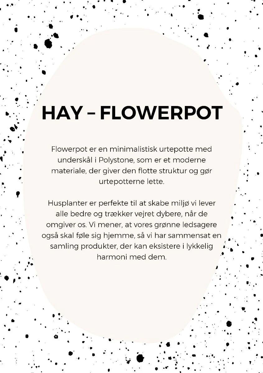 HAY  Flowerpot urtepotteskjuler, S - grå - Ø: 11 cm.
