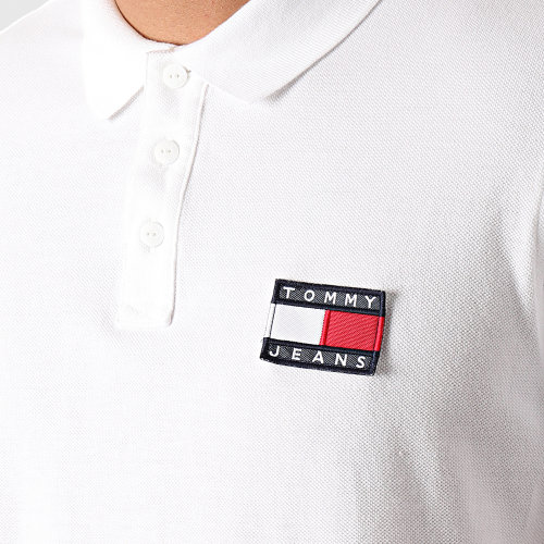 Polo Manches Courtes Tommy Badge 0327 Blanc