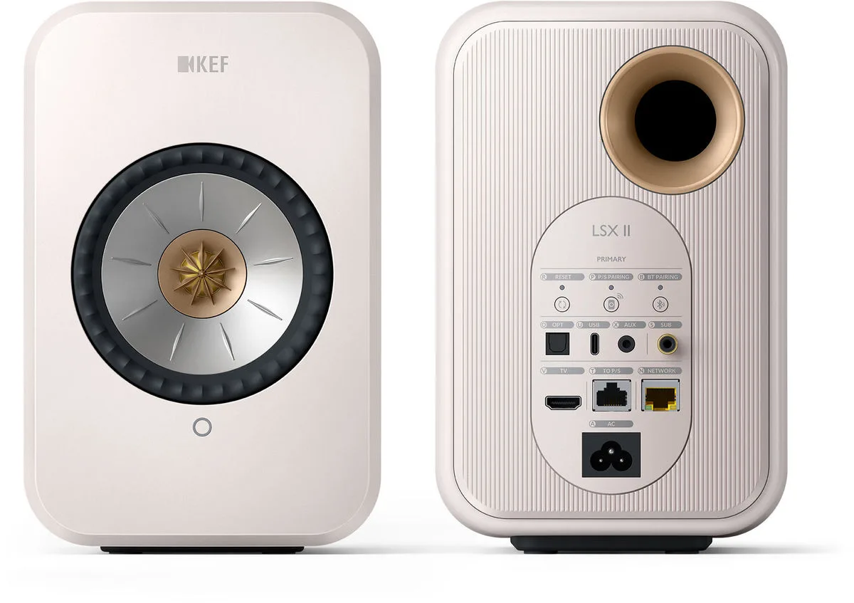 KEF LSX 2 Blanc   S1 Blanc Enceintes sans fil hi-fi