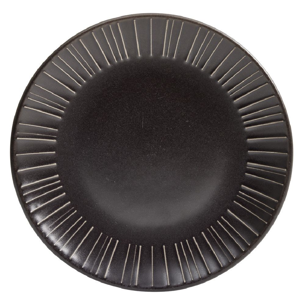 Assiette à dessert en céramique noir Ø21cm